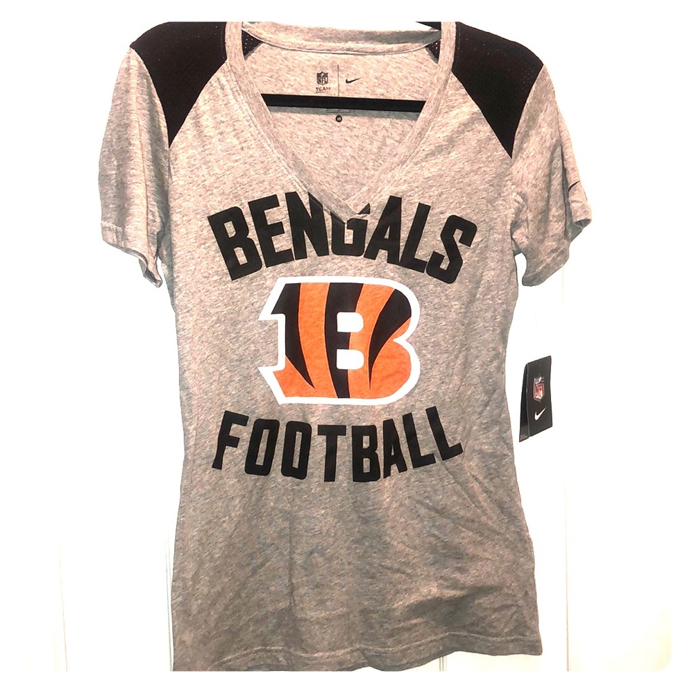 NWT Bengals Nike t-shirt with mesh